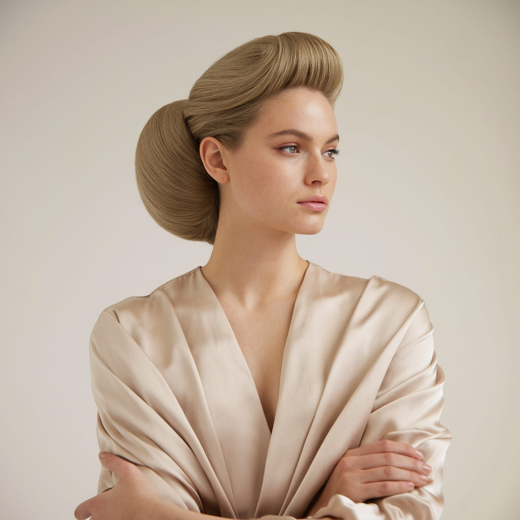 Bouffant Updo with a Soft Bun