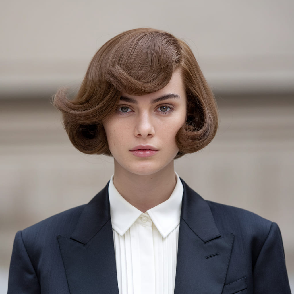 Classic Brunette Pageboy