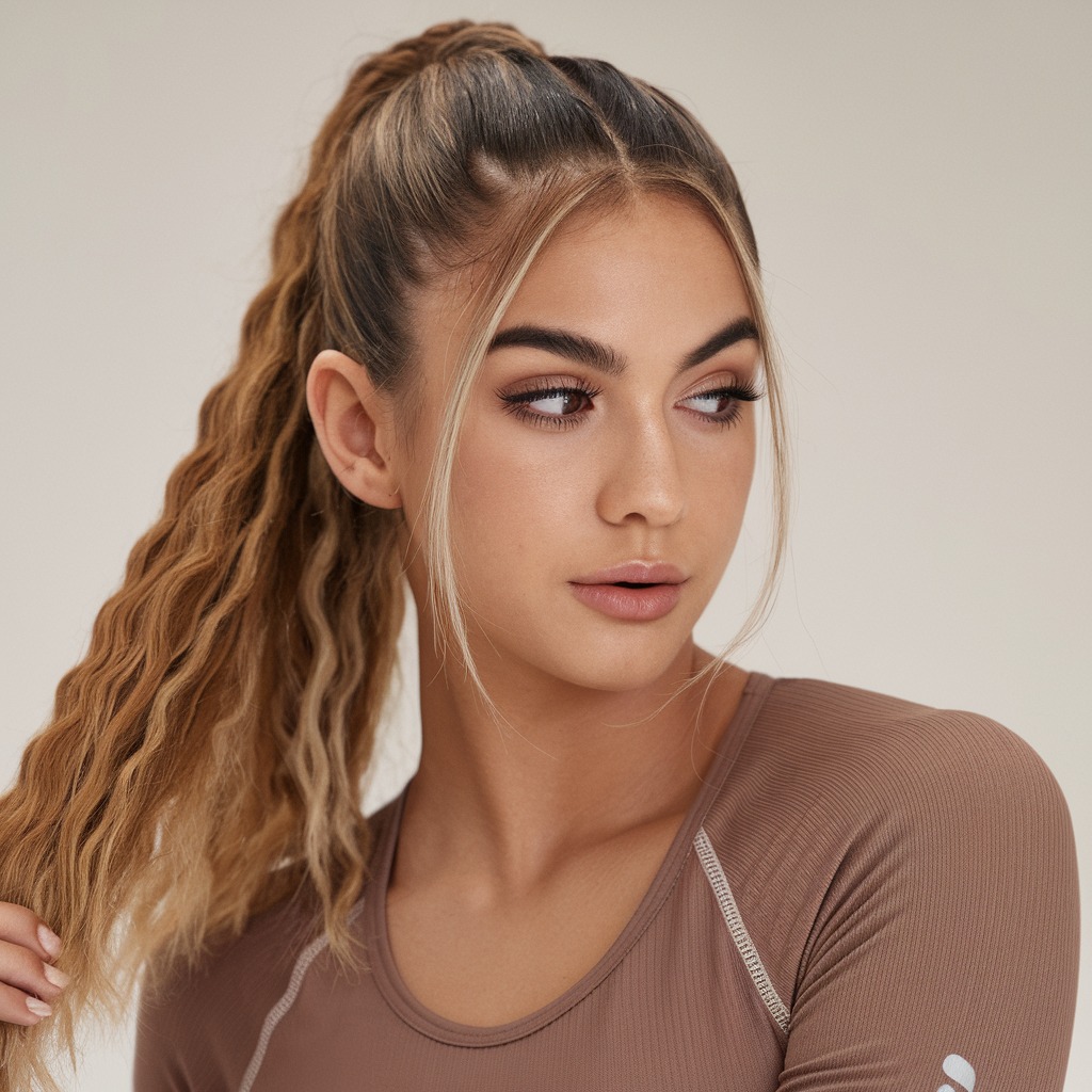 Pulled-Through Ponytail