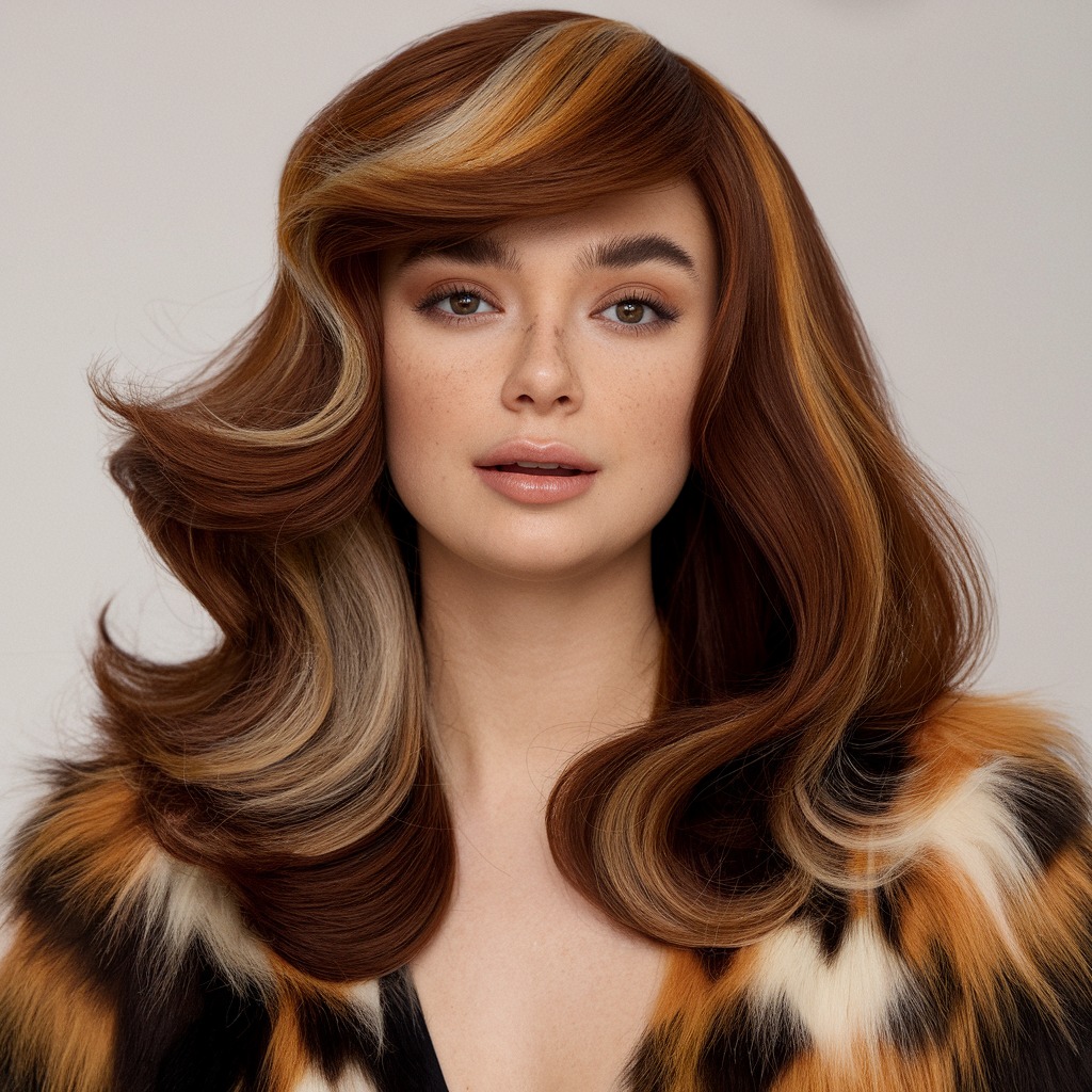 Rich Auburn with Chestnut Brown